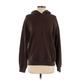 Abercrombie & Fitch Pullover Hoodie: Brown Print Tops - Women's Size X-Small