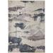 Dunlap Abstract Watercolor Rug, Mood Indigo/Rose, 9ft x 12ft - 7in Area Rug - Weave & Wander KYRR3857BGEBLUG02