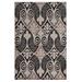 Milan Bilson Black & Turquoise 5x7.6 - Linon Home Décor RUG-MN3558