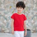 ZIRUNKING Magliette per bambini Bambini Ragazzi Ragazze Summmer T-shirt casual Manica corta Solid Basic Tee Shirts ZK-KID