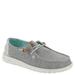 Hey Dude Wendy Heathered Slub Tropical - Womens 7 Grey Slip On Medium