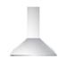 Summit SEH1536SSADA 36"W Wall Mount Range Hood w/ (3) Speed Fan - Stainless Steel, 115v, Silver