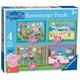 Ravensburger Peppa Pig Vier Jahreszeiten 4 in Box (12, 16, 20, 24 Teile) Puzzle für Kinder ab 3 Jahren