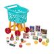 Battat Deluxe Einkaufswagen Kinder 23 Teile mit Spielzeug Obst, Gemüse, Lebensmittel – Kinderküche, Spielküche, Kaufladen Zubehör ab 3 Jahre
