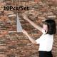 3D Simulation Tile Wall Sticker Self Adhesive Waterproof Foam Panel Wallpaper Home Decor 10pcs 35x30cm