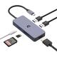 USB C HUB, USB 3.0 HUB, 6 in 1 USB Docking Station mit 2 x USB 3.0, 4K HDMI, 100 W PD, SD/TF Kartenleser mit Laptop, Laptop, Notebook PC, Tablets, Chrome OS Systemen