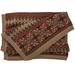 Birch Lane™ Anastasia Geometric Pattern Western Lodge Knitted Throw Blanket 50x60 inch Plastic/Acrylic in Brown | 50 W in | Wayfair