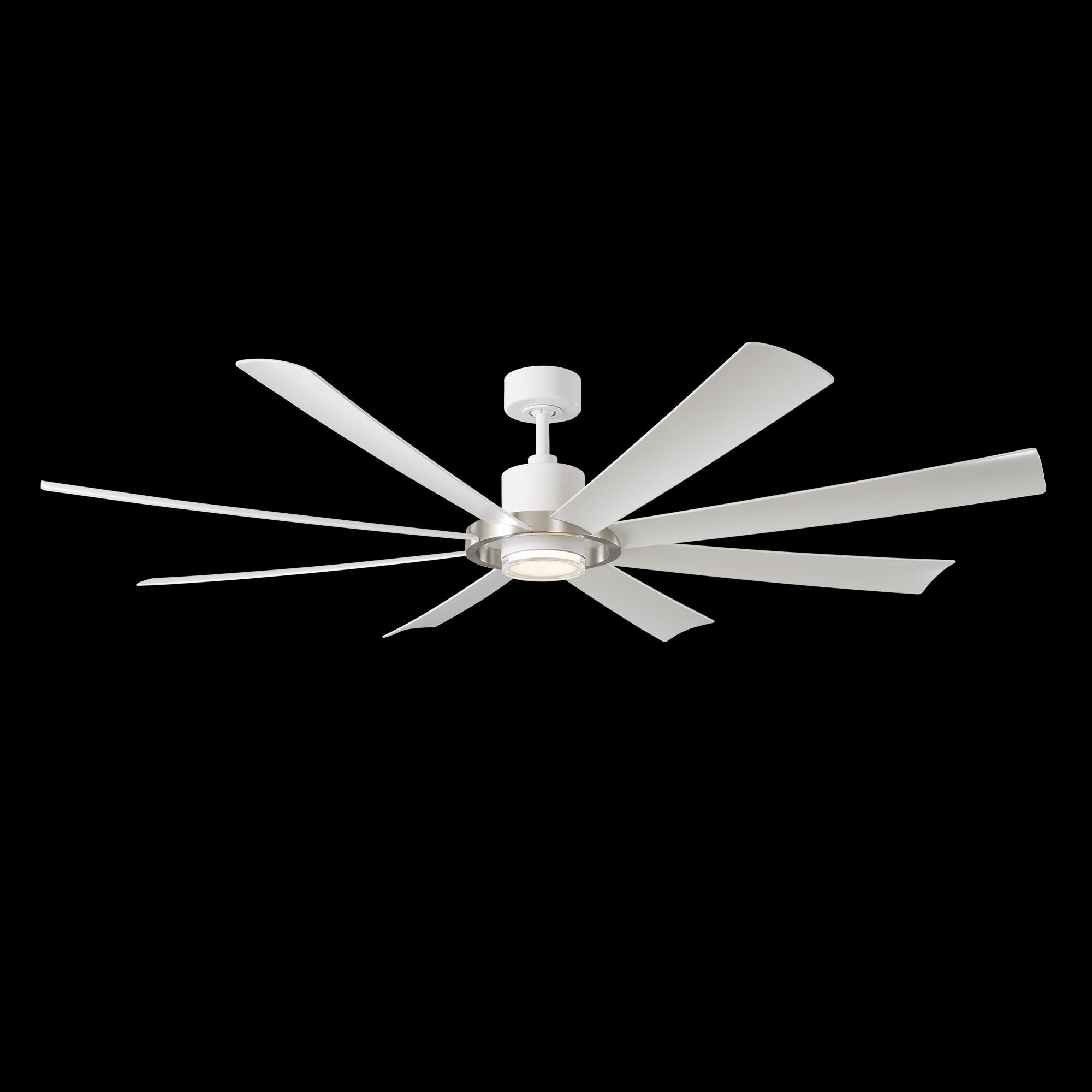 Modern Forms Aura 72 Inch Ceiling Fan with Light Kit - FR-W2303-72L-BN/MW