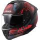 LS2 FF808 Stream II Jungle Casque, noir-rouge-bleu, taille XS