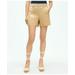 Brooks Brothers Women's Sailor Shorts In Cotton Blend | Light Beige | Size 6