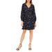 Halogen(r) Floral Ruffle Tiered Balloon Sleeve Dress