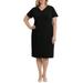 Short Sleeve Midi Sheath Dress