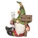 Arlmont & Co. Gazo Resin 8.25" Green Spring Welcome Garden Gnome Rain Gauge Resin/Plastic | 8.25 H x 6.25 W x 5 D in | Wayfair