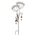 Arlmont & Co. Gazo Metal 54" Black Spring Flower w/ Bells Yardstake Metal | 54 H x 21.75 W x 2.25 D in | Wayfair 6C93537A793B45059A4BCA08B7006646