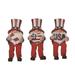 The Holiday Aisle® Gnome Patriotic Americana Shelf Sitters 3 Piece Figurines Set Resin | 2.5 H x 2.5 W x 3.75 D in | Wayfair