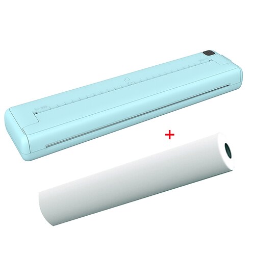 Kabelloser A4-Thermodrucker, 200 dpi, Bluetooth, Taschen-Fotodokumentendrucker, Memo, falsche Frage, tintenloser Thermodrucker Image
