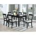 Red Barrel Studio® Daviona 6 - Person Dining Set Wood/Upholstered in Black/Brown | 30 H x 60 W x 36 D in | Wayfair 4C8EF051197A4D5E950233BCE5EE3DD6