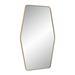 Mercer41 Mocha Hexagonal Mirror, Stainless Steel | 40 H x 26 W x 0.5 D in | Wayfair C096EDDAFE5A4E7E97AD8F3DFF70C324