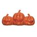 The Holiday Aisle® Halsy Jack-O-Lantern Sculpture Porcelain/Ceramic in Orange | 7.5 H x 16 W x 6 D in | Wayfair CE21133A5E8446A186EB267F901F962E