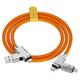 1 confezione Cavo di ricarica multiplo 3,3 piedi Da USB C a USB C / Lightning Da USB A a micro USB / USB C 6 A Cavo di ricarica Ricarica veloce Trasferimento dati elevato Duraturo 4 in 1 Facile da