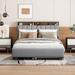 17 Stories size Upholstered Platform Bed w/ Storage Headboard drawers Trundle bed USB Ports, Beige, Wood | Queen | Wayfair