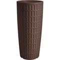 Veca - vaso fioriera tondo in resina alto 85 cm vari colori cache-pot tyle diam. 38 foto reale