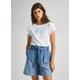 T-Shirt PEPE JEANS "Janet" Gr. L, weiß (white) Damen Shirts Jersey