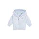 Wendejacke TOMMY HILFIGER "BABY REVERSIBLE GINGHAM JACKET" Gr. 74, weiß (white, blue) Baby Jacken Westen