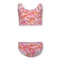 Tankini KIDS ONLY "KOGTIKKA SPLIT STRAP BIKINI SET ACC" Gr. 158 (164), N-Gr, rot (fiesta) Mädchen Bikini-Sets Bikinis