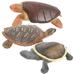 Turtle Model 3 Pcs Realistic Animal Toys Small Stuffed Animals Models Crawl Child Plastic