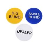 Set of 3 Casino Texas Holdâ€˜em Poker Dealer Accessory Casino Texas Holdem Poker