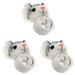 3 Count Plush Ring The Gift Party Snaps White Out Baby Soft Toys Bracelet for Kids Snap Bracelets Baby Girl