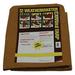 Dize Co. WeatherMaster CA1228D Canvas Tarps Biodegradable 12 x28 10 oz Tan