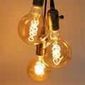 3pcs 2pcs 1pcs Retro Edison Bulb E27 220V 40W Light Bulb G80 Filament Vintage Ampoule Incandescent Spiral Lamp Home Decor