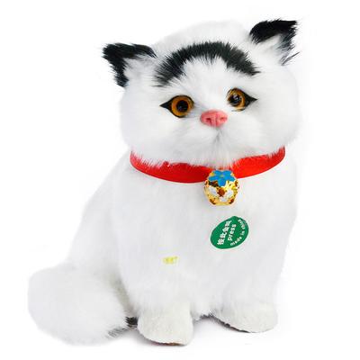 Simulated Cat Doll Ornaments Wholesale Handicrafts Creative Gift Models Will Shake Their Tails And Call Them Chubby