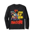 I'm One 1st Birthday Truck Dinosaurier Boy Girl 1 Years Awesome Langarmshirt