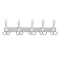 Multifunction Stainless Steel Wall Hanger Hook Rack Towel Hat Rack for Bathroom (5 Hooks)