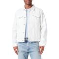 Tommy Hilfiger Herren Jeansjacke Trucker Jacket aus Baumwolle, Weiß (Gabe White), S