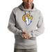 Men's Antigua Heather Gray Los Angeles Rams Victory Team Pullover Hoodie