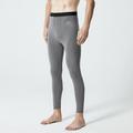 Men's Long Johns Thermal Underwear Thermal Pants Pure Color Basic Simple Casual Home Daily Polyester Warm Breathable Long Pant Pant Elastic Waist Winter Fall Black Light gray