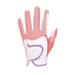 Golf Left Hand Glove Polyester High Elasticity Breathable Washable Single Golf Glove for Men Women Pink M