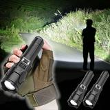 PRETXORVE Rechargeable Flashlight Very Bright 100000 Lumens Flashlight Battery Operated Usb C Powerful Torch For Emergency Situations In Exposed Camps