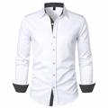 Men's Shirt Button Up Shirt Casual Shirt Summer Shirt Beach Shirt Black White Red White Long Sleeve Polka Dot Lapel Hawaiian Holiday Pocket Clothing Apparel Fashion Casual Comfortable