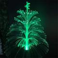 LED Colorful Gradient Fiber Optic Christmas Tree Floor Insert Light Outdoor Decoration Villa Atmosphere Festival Party Decoration Light Jellyfish Lawn Light 1PC