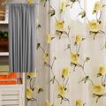 Peony Printed Sheer Window Curtain For Balcony Floral Tulle Voile Door Casement Curtain Drape Panel Sheer Scarf Valances