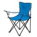 Folding Camping Chair - Small Portable Chair with Cup Holder - Portable Beach Chair and Lawn Chair - Collapsible Travel Chair - Outdoor Chair with Carrying Bag - Lightweight Backpacking Chair - Blue