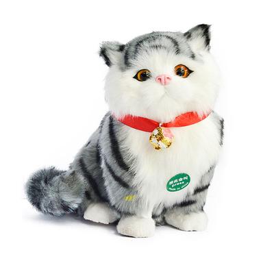 Simulated Cat Doll Ornaments Wholesale Handicrafts Creative Gift Models Will Shake Their Tails And Call Them Chubby