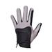 Golf Left Hand Glove Polyester High Elasticity Breathable Washable Single Golf Glove for Men Women Black Grey S