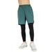 Boys Running Compression Tights Pants Workout Shorts 2 in 1 Active Sport Pants Basketball Training Leggings for Kids Youth 5-12 Years