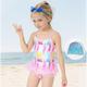 Toddler Girls' Swimsuit Outdoor Graphic Active Mesh Bathing Suits 7-13 Years Summer Pink Purple